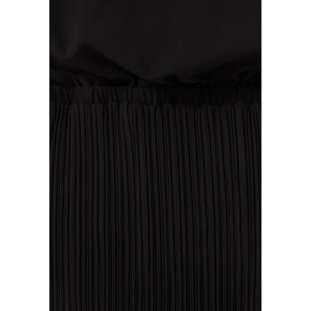 Claudie Pierlot - Robe 7/8Ème Col Rond Élastiquée