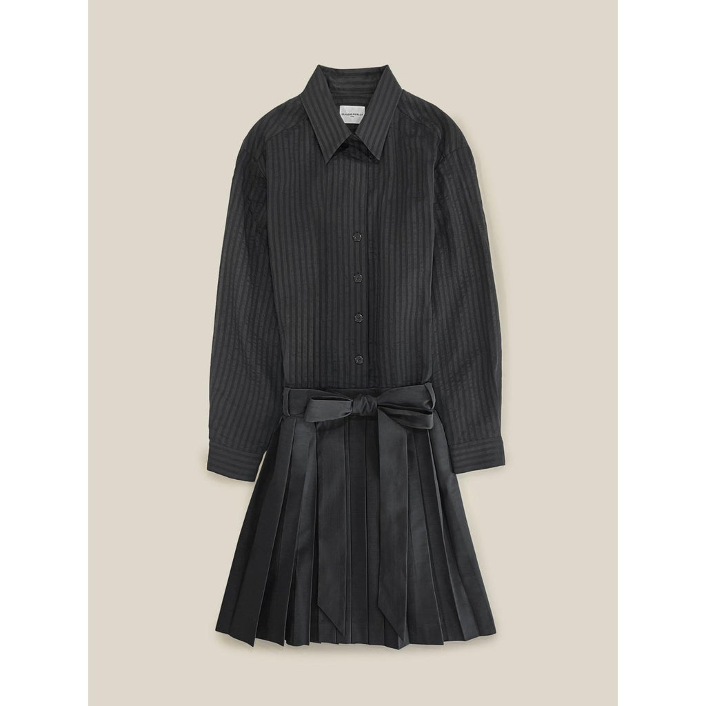 Robe Bi-Matière Rayures