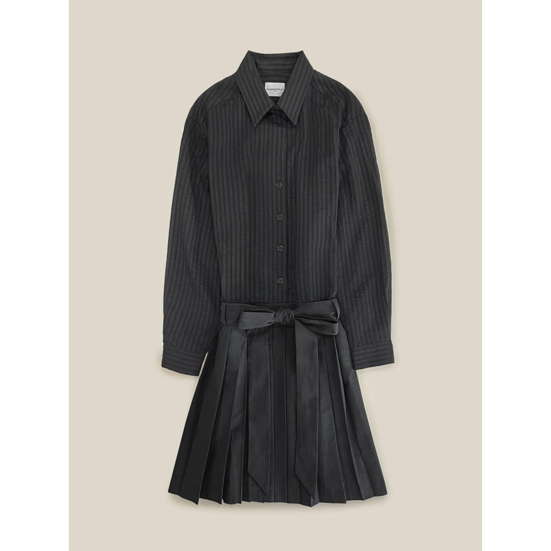 Robe Bi-Matière Rayures