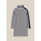 Robe Marinière Maille Col Montant