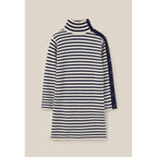 Vestido marinero de punto con cuello alto