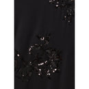 Robe Courte Noire Sequins Brodés