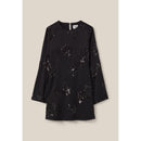 Robe Courte Noire Sequins Brodés