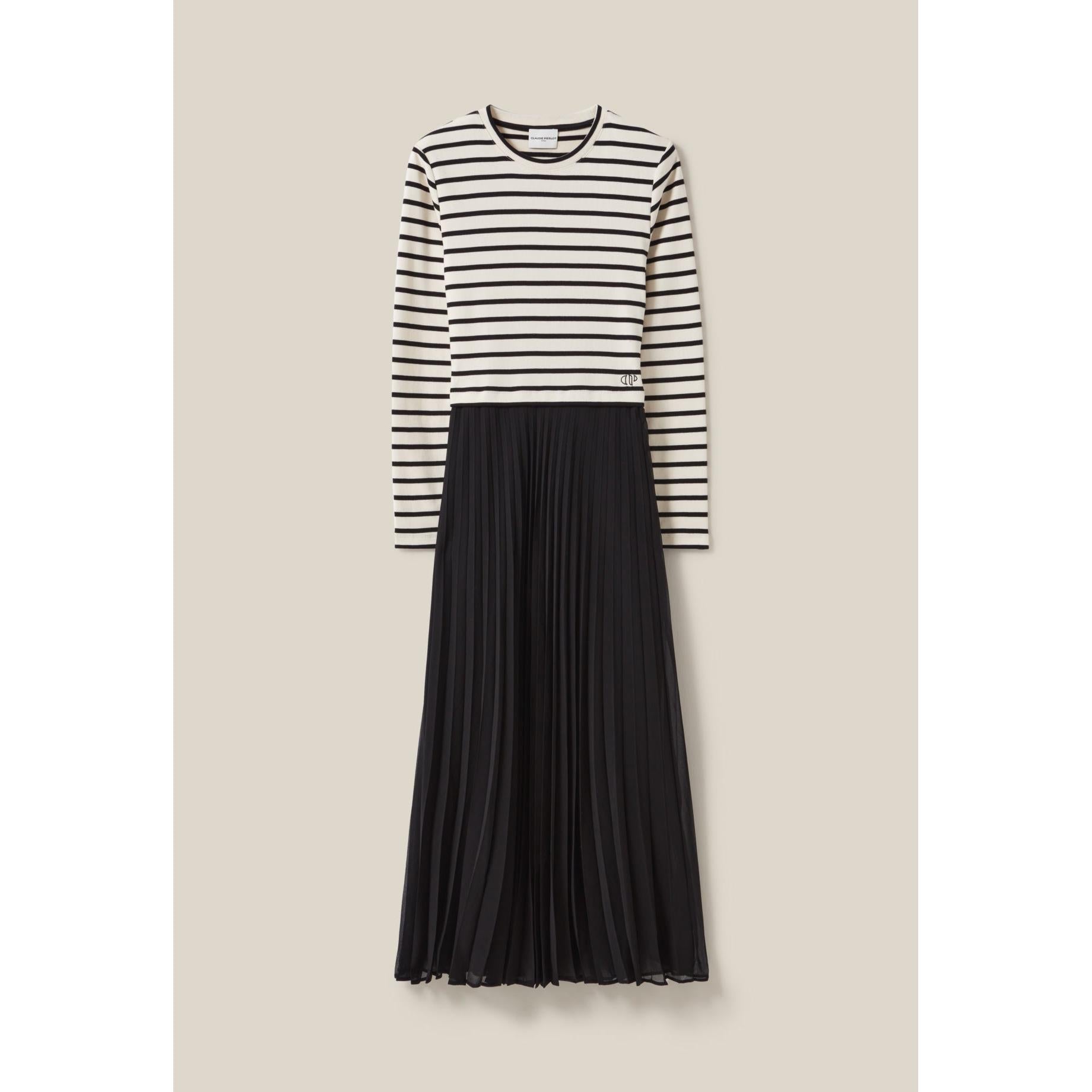 Claudie Pierlot - Robe Twist Marinière