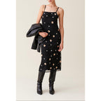 Robe Longue Fluide Sequins Brodés