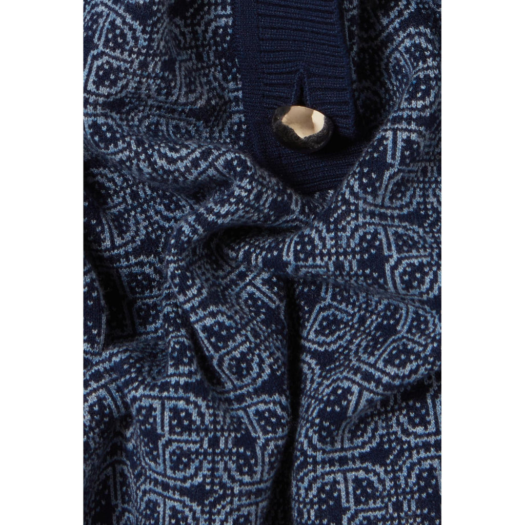 Robe Courte Monogramme Marine