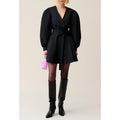 Claudie Pierlot - Vestido corto negro con mangas globo