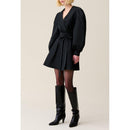 Claudie Pierlot - Vestido corto negro con mangas globo