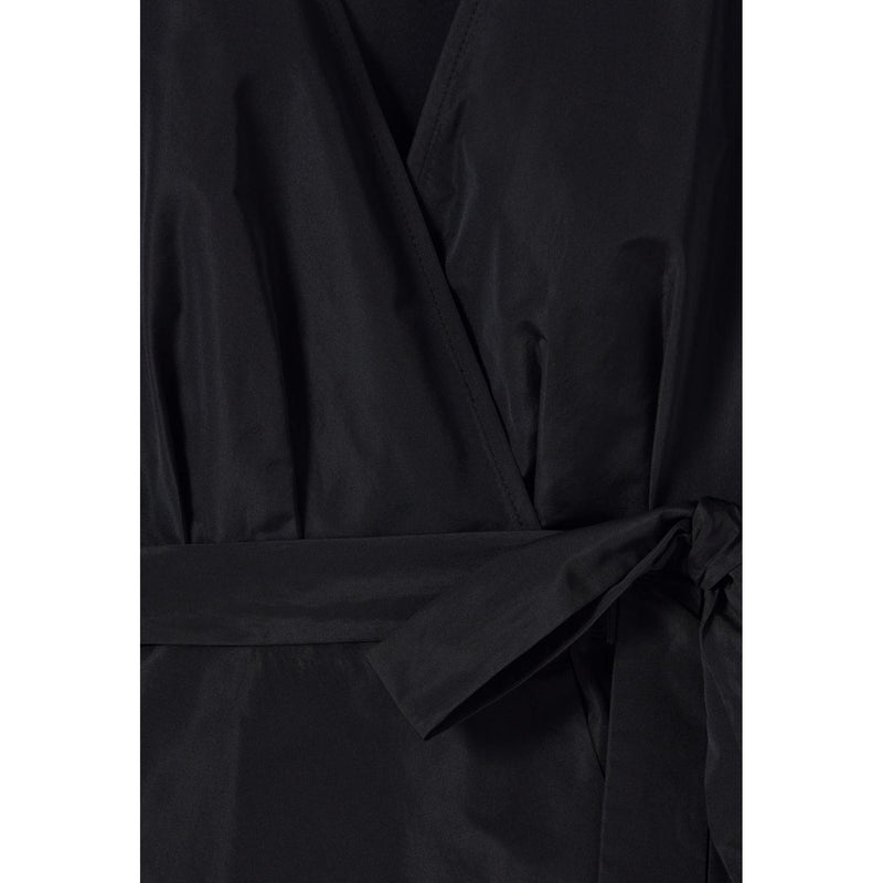 Robe Courte Manches Ballons Noire