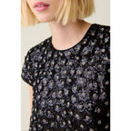Vestido babydoll corto bordado