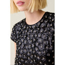 Vestido babydoll corto bordado