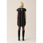Vestido babydoll corto bordado