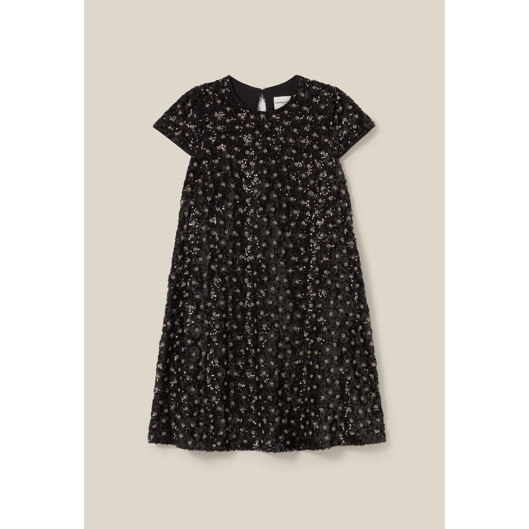 Vestido babydoll corto bordado