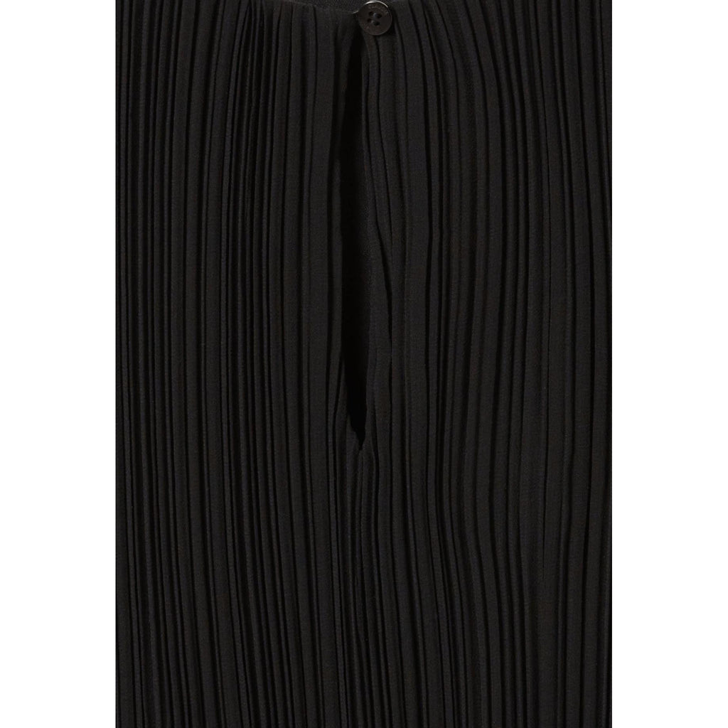 Robe Courte Plissée Manches Longues