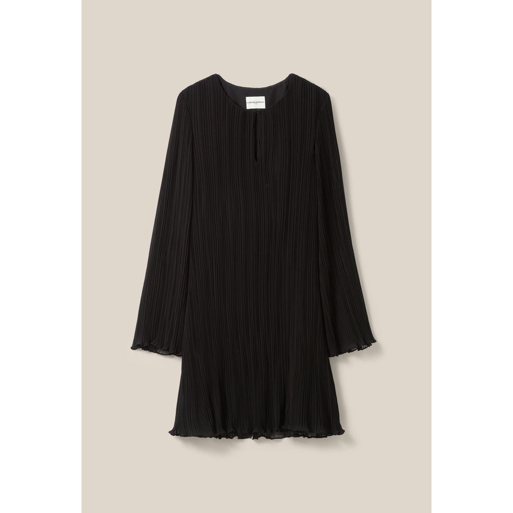 Claudie Pierlot - Short Pleated Dress with Long Sleeves