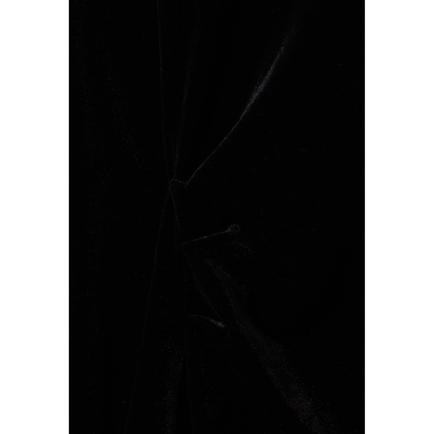 Robe Longue Cintrée Velours Noir