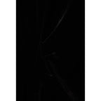 Long Fitted Black Velvet Dress