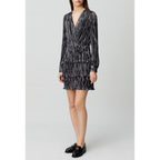 Short Silver Ruffled Dress