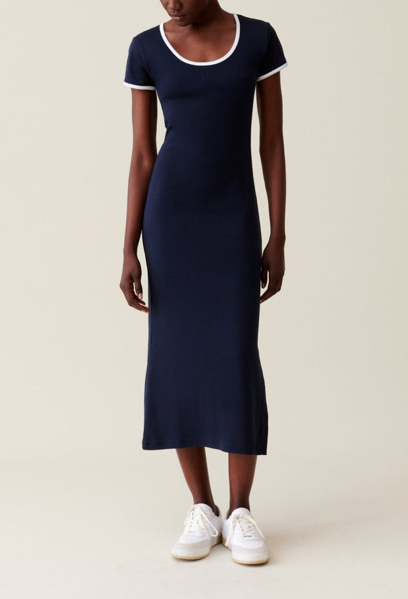Vestido de Punto - Talalauni - Azul Marino