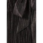 Robe Courte Plissée Argentée