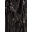 Robe Courte Plissée Argentée