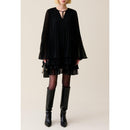 Robe Courte Noire Volantée