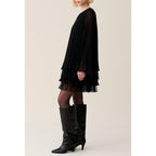 Claudie Pierlot - Robe Courte Noire Volantée