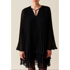 Robe Courte Noire Volantée