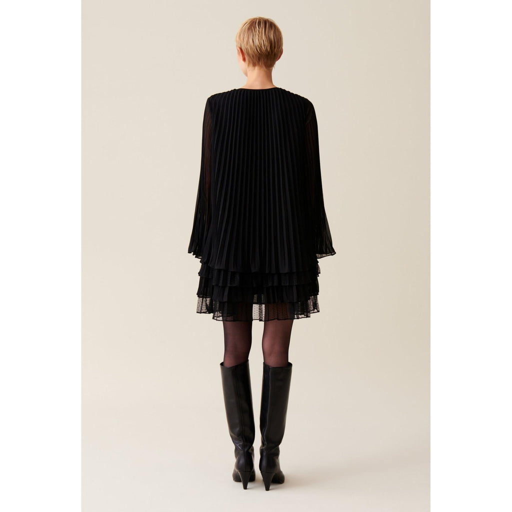Claudie Pierlot - Robe Courte Noire Volantée
