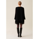 Claudie Pierlot - Robe Courte Noire Volantée