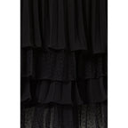 Robe Courte Noire Volantée