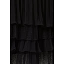 Robe Courte Noire Volantée