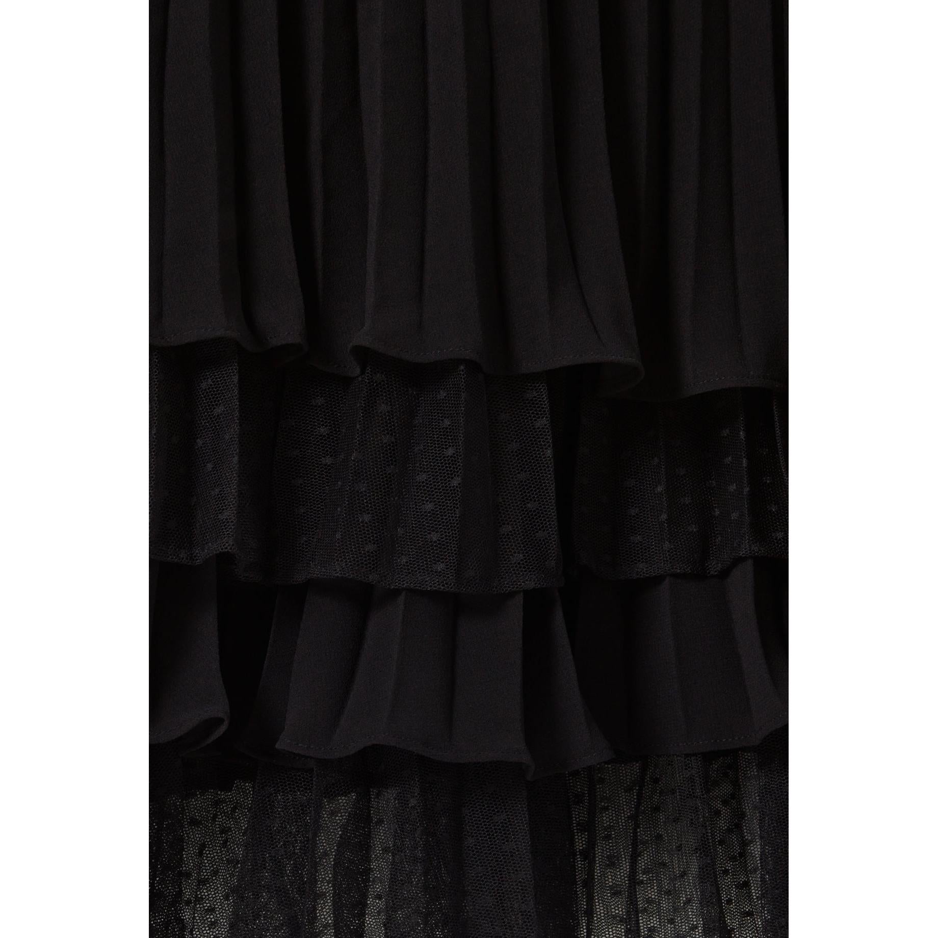 Claudie Pierlot - Robe Courte Noire Volantée