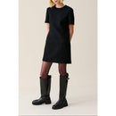 Vestido Corto De Tweed Negro