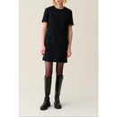 Vestido Corto De Tweed Negro