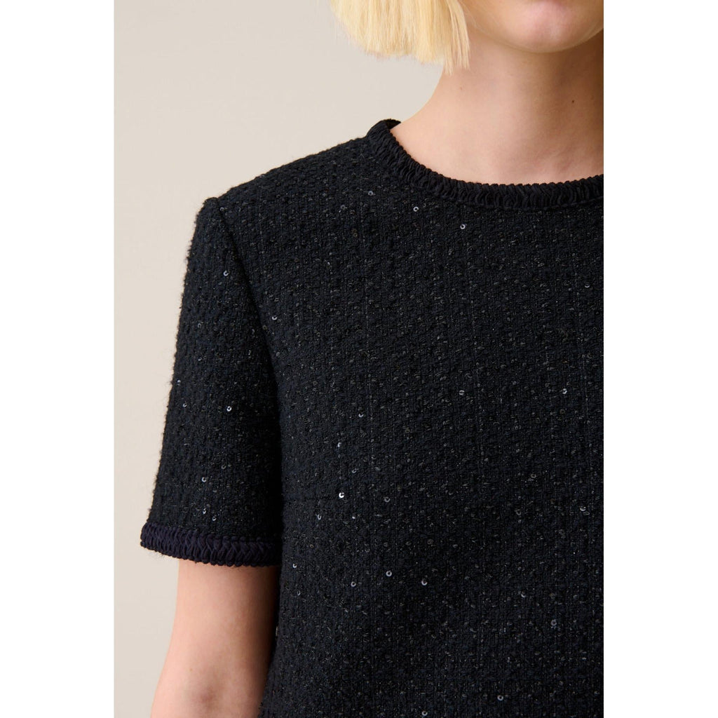 Short Black Tweed Dress