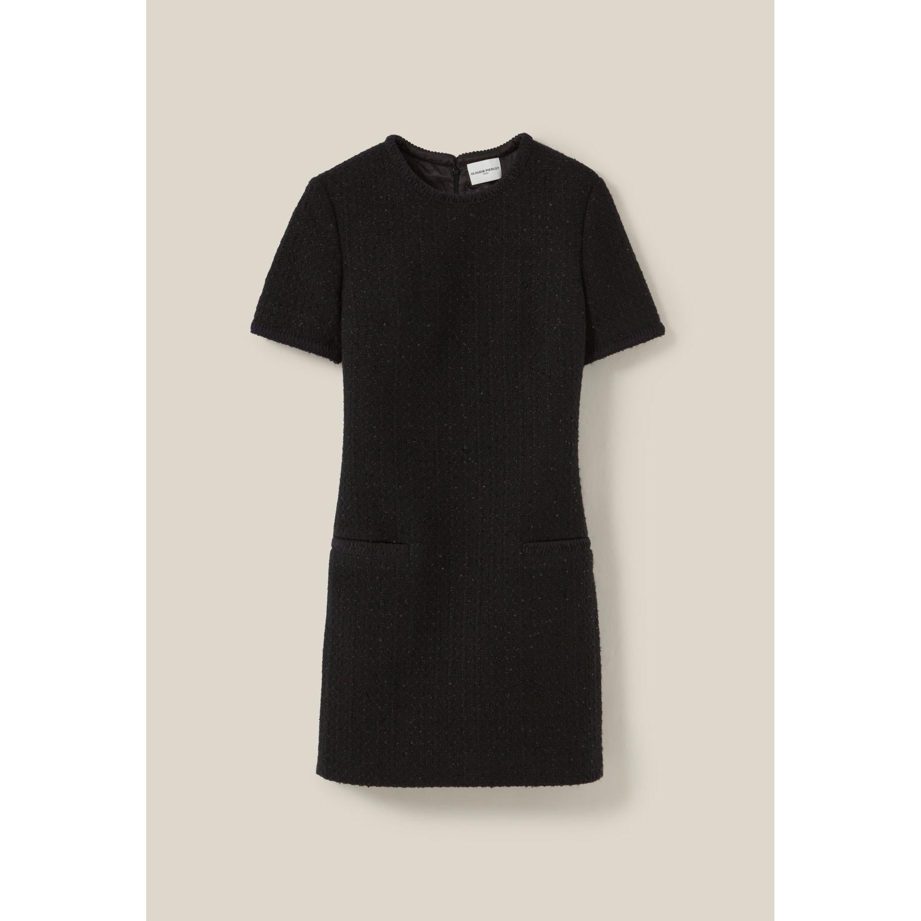 Short Black Tweed Dress