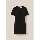 Vestido Corto De Tweed Negro