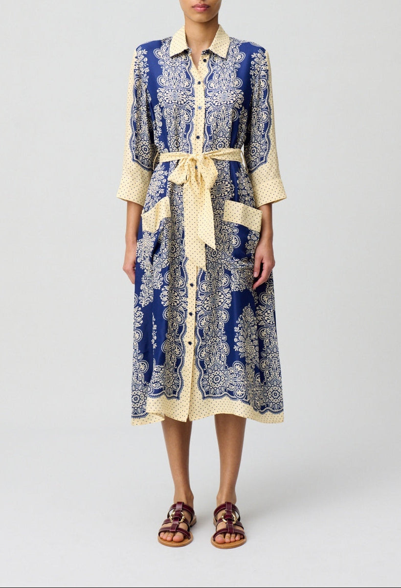 Robe Ravinbandana Print Fonce