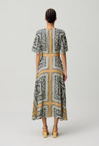 Vestido Rombifoulard estampado oscuro