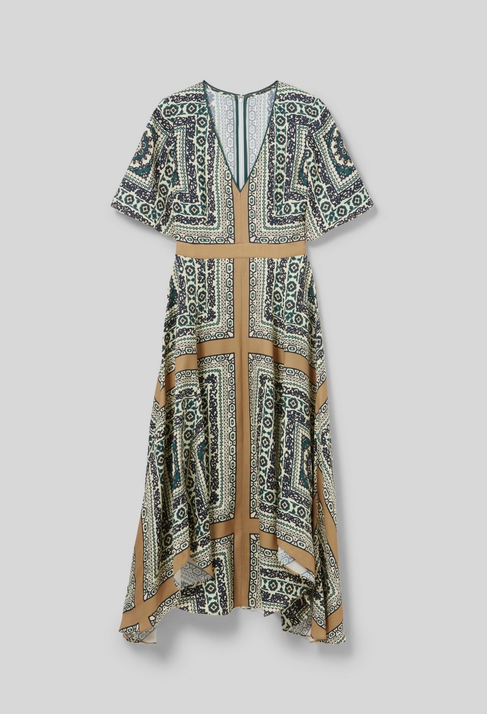 Vestido Rombifoulard estampado oscuro