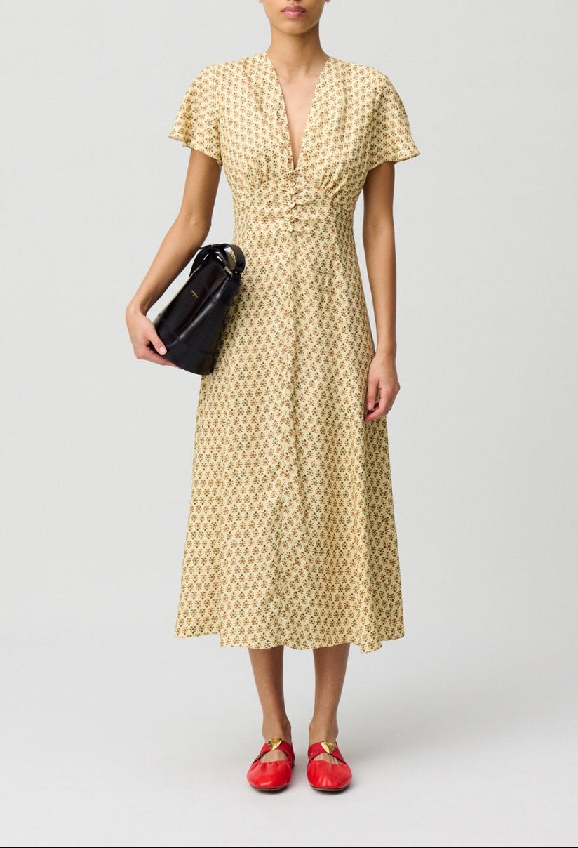 Robe Ristesouleiado Print Clair