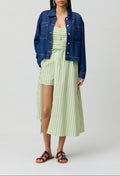 Robe Rounourayuresvertes Bicolore