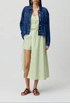 Robe Rounourayuresvertes Bicolore