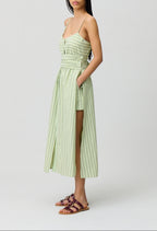Robe Rounourayuresvertes Bicolore