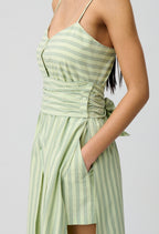 Robe Rounourayuresvertes Bicolore