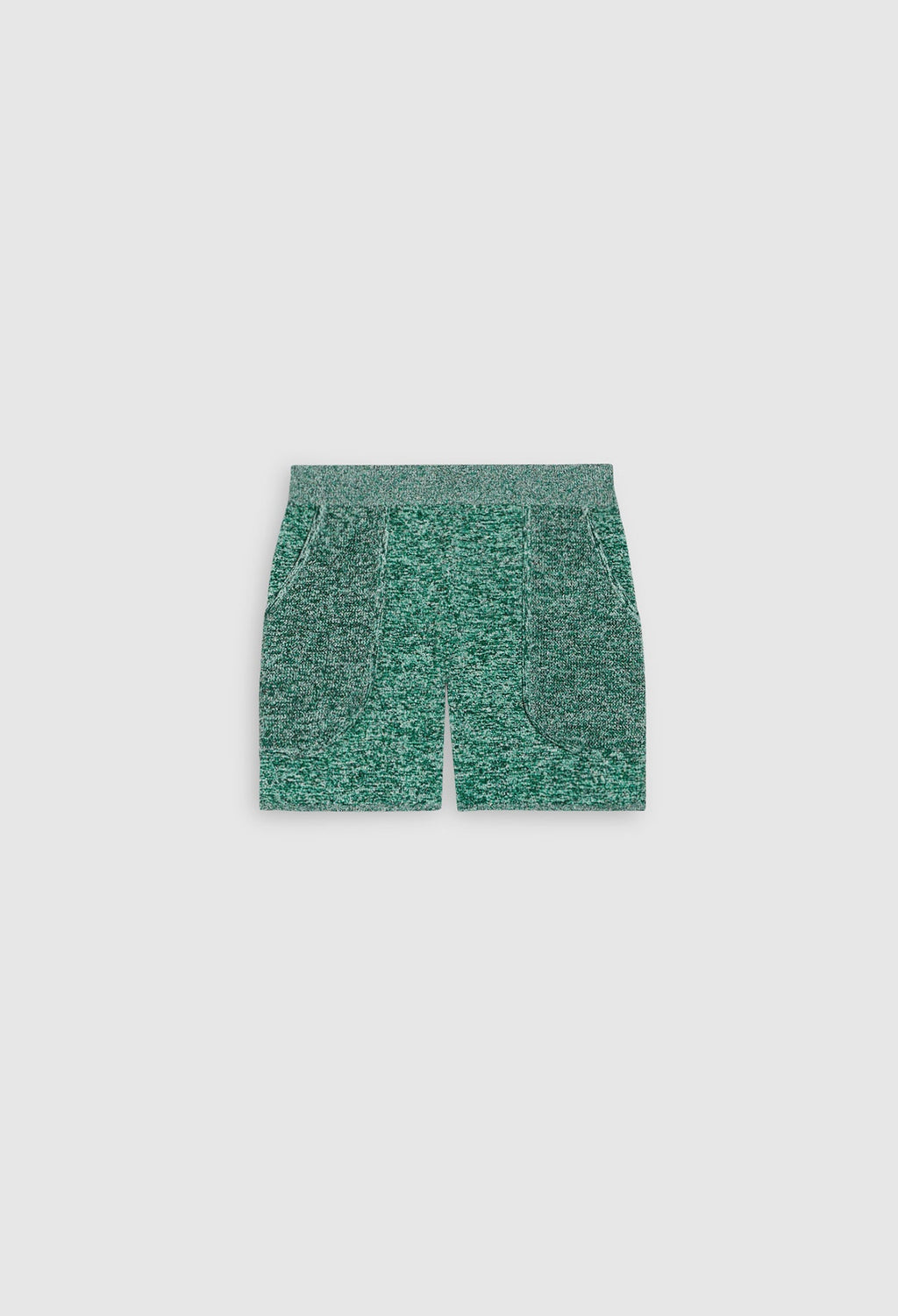 Claudie Pierlot - High-Waisted Shorts - Marl Green