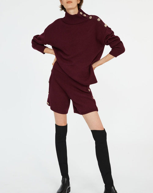 Claudie Pierlot - Shorts - Merle - Burgundy