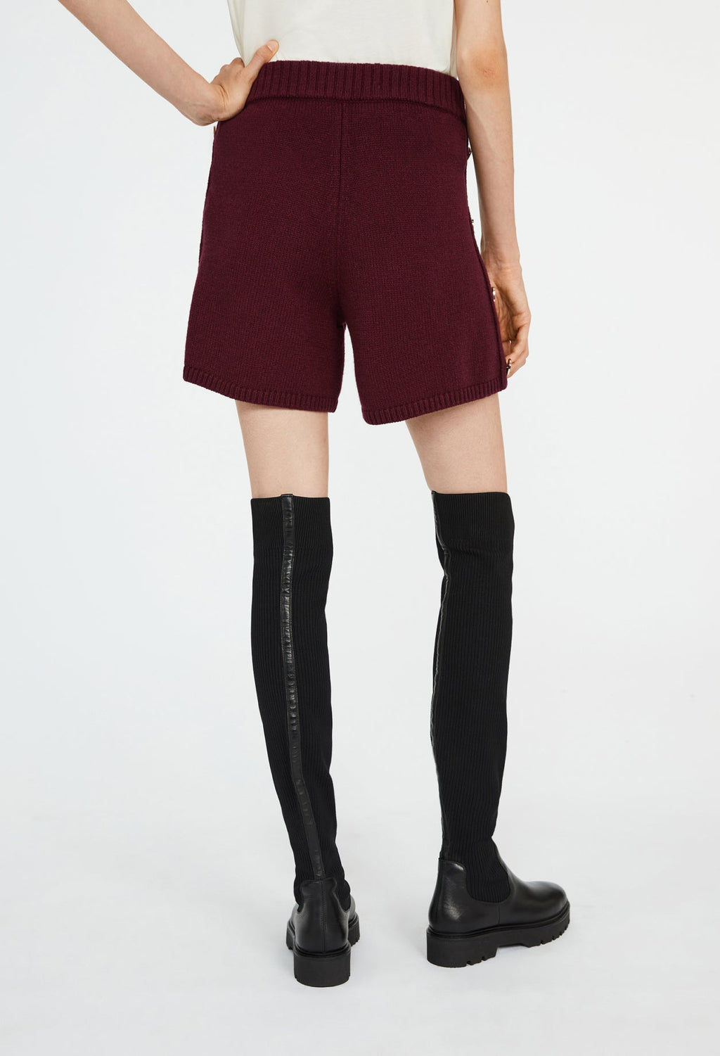 Claudie Pierlot - Shorts - Merle - Burgundy