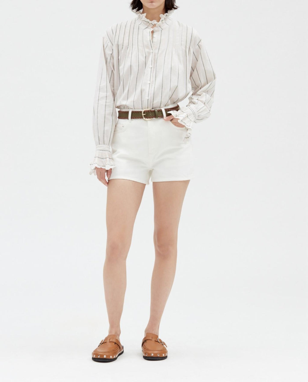 Claudie Pierlot - Shorts - Earth - Ecru